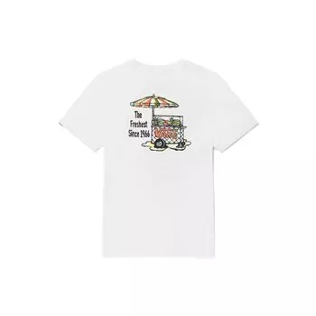 Vans Футболка с коротким рукавом и круглым вырезом с забавным принтом, топы унисекс, белая VN0A5F3LWHT L