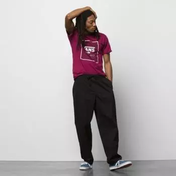 Vans Galleria Common Vans Range Exhaust Tapered Elastic Waist Pants Black VN00000DBLK black/L