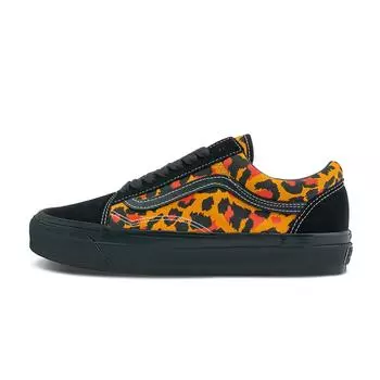 Vans Кроссовки Old Skool 36 Orange Leopard Unisex, черные VN000D56BKA 37