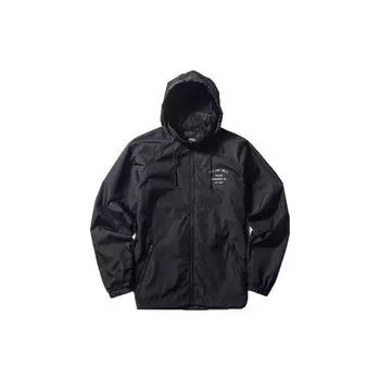 Vans Letter Print Casual Zip Hoodie Jacket Men jackets Black VN0A3DASBLK S