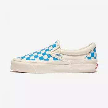 Vans Mte Slip On Issue 98 Checkerboard Cyan Blue Vn000cwa0h7 Checkerboard Cyan Blue 220