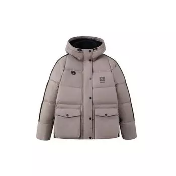 Vans Patchwork Теплая спортивная куртка с капюшоном Женская куртка Коричневый VN0A5F6OYEH L
