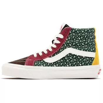 Vans Sk8-Hi 38 DX OG Вельветовые кроссовки унисекс с цветочным принтом Разноцветные Цветочные-Мульти VN0A5KRT448 36