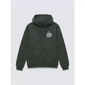 Vans Вид сзади Флисовая толстовка с капюшоном на молнии Vn000ab6bz01 L