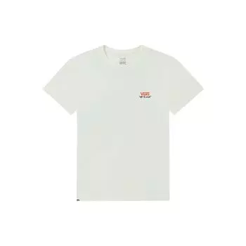 Vans X Tian Ran Collaboration Fun Pattern Large Print Trending Sports Casual Short Sleeve T Shirt Women Tops White VN0A5F4CFS8 L