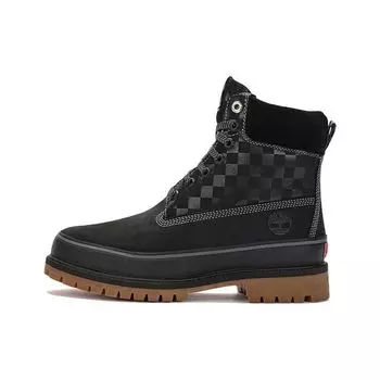 Vans X Timberland Верхний слой коровья кожа Водонепроницаемые Противоскользящие Прочные Короткие ботинки Мужские ботинки Черный A6697W 42