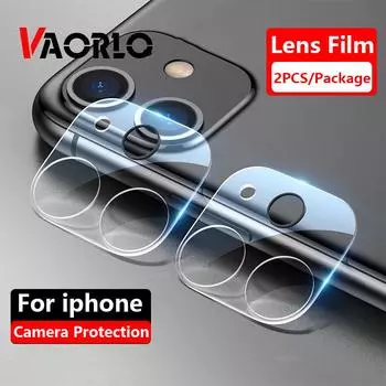 VAORLO 2 шт. для Iphone 11 Pro Max для iPhone 12 Pro Max Защитная пленка для экрана из закаленного стекла для камеры Iphone 12 13 13Pro
