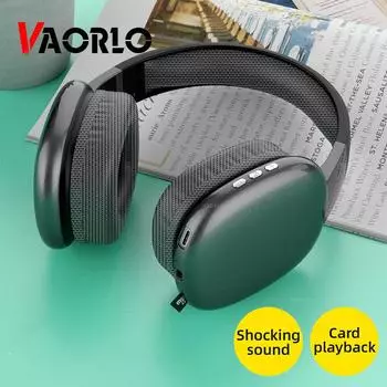 VAORLO новейшие беспроводные наушники Hi-Fi Bass с HD-микрофоном с шумоподавлением, гарнитура для iphone 11 11pro 12 pro для наушников Xiaomi Huawei чёрный