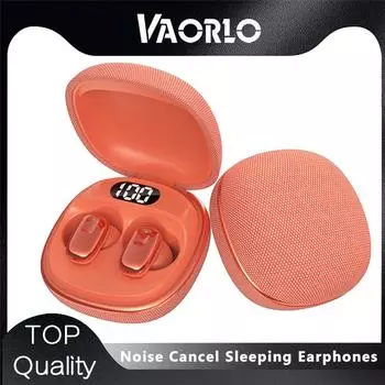 VAORLO Painless In-Ear Sleeping Earbuds Wireless HiFi Stereoe Earphones With Noise Cancel Microphone Low Latency Headsets Large Capacity чёрный