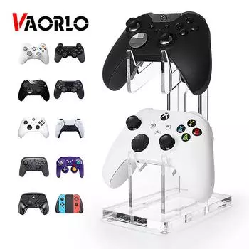 VAORLO подходит для PS5/PS4/Switch Pro/Xbox Elite/Xbox, держатель контроллера и держатель для наушников, игровые аксессуары, универсальный кронштейн прозрачный