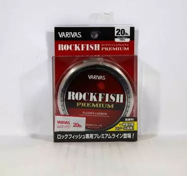 Varivas Fluorocarbon Rock Fish Premium Line 150 м 20 фунтов (0110) чистый