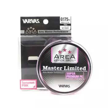 Varivas P.E Line Форель Area Master Limited 75м P.E 0.175 5.5lb (4926) розовый