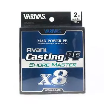 Varivas PE Line Shore Master Max Power X8 200 м PE 2 33 фунта (4991)