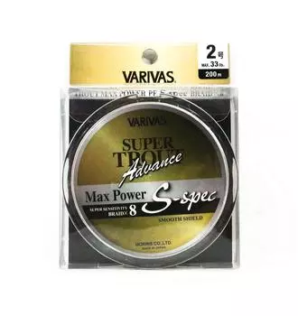 Varivas PE Line Super Trout Advance Max Power X8 200 м PE 2 33 фунта (7572) чистый