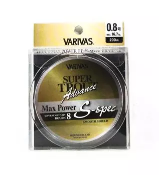 Varivas PE Line Super Trout Advance Max Power X8 200 м PE 0,8 16,7 фунта 7534 чистый
