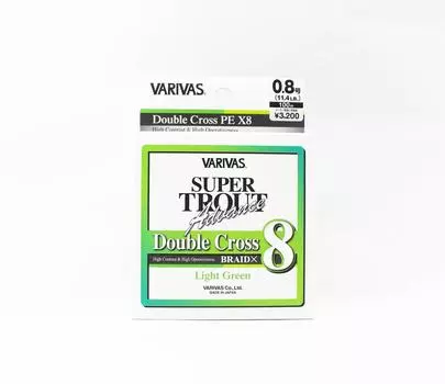 Varivas PE Line Trout Advance Double X PE X8 Зеленый 100 м 0,8 11,4 фунта (0908) зелёный
