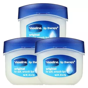 Vaseline Lip Therapy Original бальзам для губ 7 г, 3 упаковки