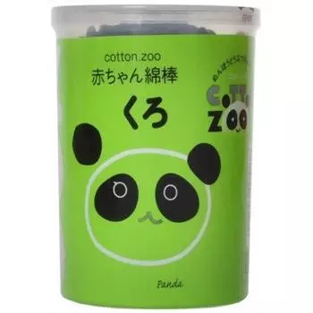 Ватные палочки Cotton ZOO baby черные 160P x 10 шт. набор