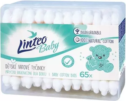 Ватные палочки Linteo Baby для детей TU прозрачный