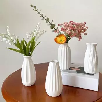 Ваза Nordic Ceramics Mini Flower Vases Plant Hydroponic Container Vase Flower Arrangement Bottle Pot Home Desktop Decoration