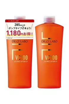 VC 100 Essence Lotion EX R Refill 285 мл Набор из 2 C Высокоувлажняющая УФ-сухая сыворотка для чувствительной кожи с ниацинамидом Представление Рейтинг популярности Подарок Кожа