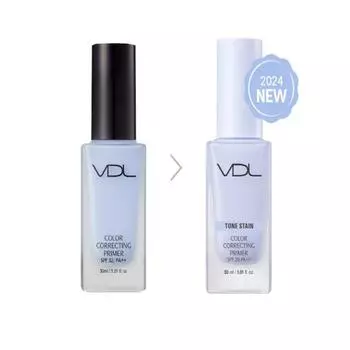 VDL Tone Stain Color Correcting Primer 30 мл SPF20 PA++ 4 цвета 1. Clear