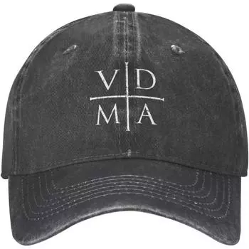 VDMA - Lutheran Cross Baseball Cap for Men Women Fashionable Adjustable Denim Hat