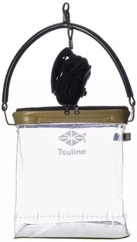 Ведро Turino memory bucket 24 см, прозрачное, цвета хаки хаки