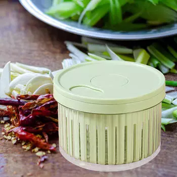 Vegetable Storage Container Sealed with Drainage Case Portable Holder Airtight Garlic Organizer