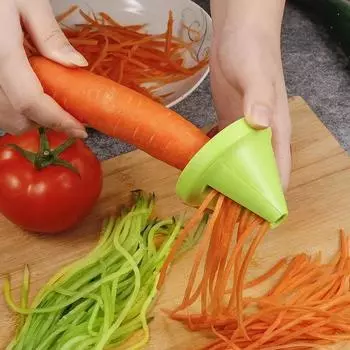 Vegetable Tool Multifunction Fruit Spiral Shredder Peeler Manual Potato Carrot Radish Rotating Grater Kitchen Accessorie Tool зелёный