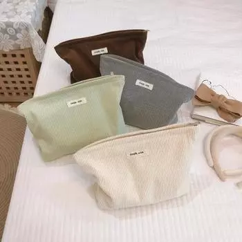 Вельветовая женская косметичка, женская косметичка, пеналы, сумки, помады, органайзер, модный клатч на молнии, кошельки для телефонов серый