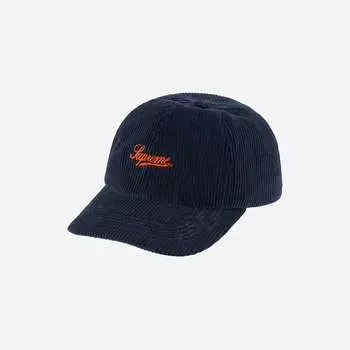 Вельветовые кроссовки Supreme Script с 6 панелями, темно-синие 22FW -