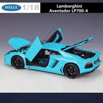 Велли 1:18 Lamborghini Aventador LP700-4 литой спортивный автомобиль модель литой металлической игрушечной модели автомобиля имитационная коллекция детский подарок