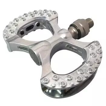 Велосипедная педаль Mikashima LAMBDA Ezy Superior Easy Silver (МКС) (Лямбда Супериор) серебряный