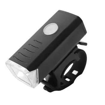 Велосипедный фонарь, водонепроницаемый, перезаряжаемый через USB, передний фонарь для велосипеда, задний фонарь, набор для велосипедной фары, светодиодный фонарик 300 мАч, велосипедная лампа чёрный