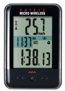 Велосипедный компьютер CAT EYE MICRO WIRELESS черный спидометр велосипед CC-MC200W