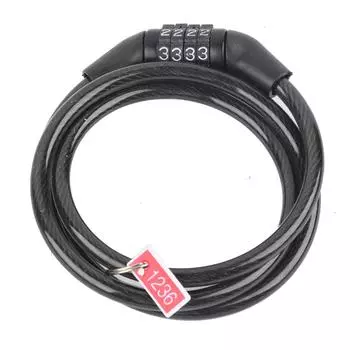 Велосипедный стальной тросовый замок Anti Thief Security 4-значный Outdoor Cycling Protect