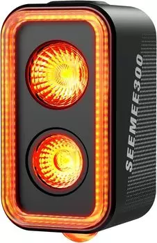 Велосипедный задний фонарь Magicshine SEEMEE 300, 300 люмен, 5 режимов «ночь-день», интеллектуальный датчик торможения, водонепроницаемый, IPX6, перезаряжаемый, задний фонарь для велосипеда чёрный