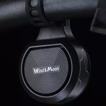 Велосипедный звонок Wind & Moon, 80-130 дБ, громкая противоугонная сигнализация, водонепроницаемый велосипедный электрический звуковой сигнал с 3 уровнями громкости для горного шоссейного велосипеда MTB With 1 Sound Mode чёрный
