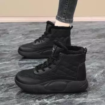 velvet snow boots women s warm outdoor boots cold-proof high-top shoes northern antifreeze short Martin boots 35