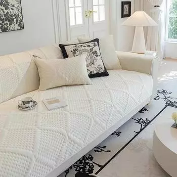 Velvet sofa cover Adjustable sofa seat cover living room sofa covers quilting sofa pad removable slipcover Nordic couch covers 70x70