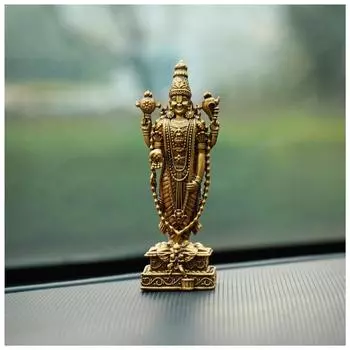 Venkateshwar Balaji Idol Tirupati Balaji Idol Venkateshwar Balaji Murti Venkateswara Statue Malaiyappa Statue Venkateswara Swamy for Car Dashboard