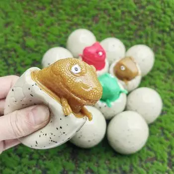 Vent Dinosaur Cup Squeeze Toy 12 шт. Новинка, милый динозавр, сжимающий стаканчик, медленный отскок, декомпрессионная игрушка-артефакт, вентиляционный мяч 6.2 X5.8 cm