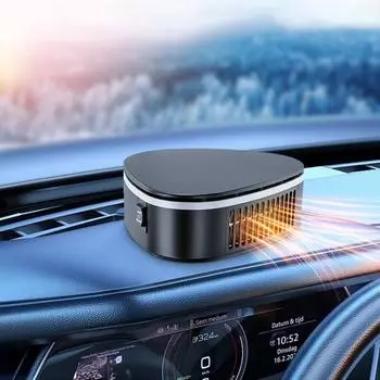 Вентилятор автомобильного обогревателя SEAMETAL 12 В, вращающийся на 360°, 2 в 1, быстрый нагрев, автоматический размораживатель лобового стекла, электрический противотуманный осушитель, автомобильный туманоуловитель