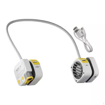 Вентилятор охлаждения Hands-Free с регулируемой скоростью для личного комфорта белый