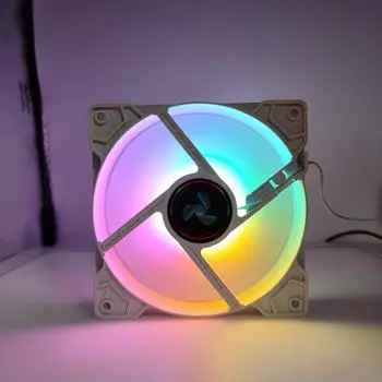Вентилятор Phantom Magic Silent 12 см RGB Chassis с 4-контактным воздушным охлаждением positive leaves чёрный