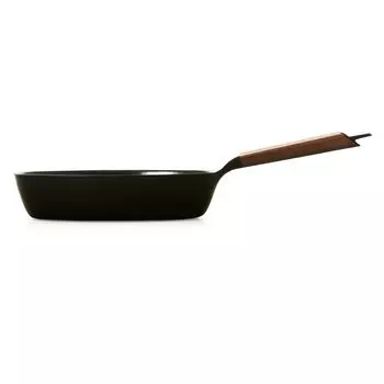 Vermicular frying pan 28cm deep walnut compatible cast enamel gas/IH FP28D-WN
