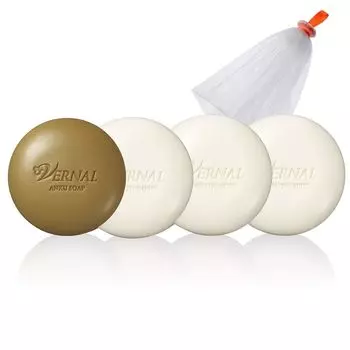 Vernal Basic Soap Set of 4 Soap 90g x Sensitive Zaif 90g x Facial Cleansing Bar Face Makeup Blackheads (Anku 1, 3) Soap, Soap, Foam, Wash, Cleansing,