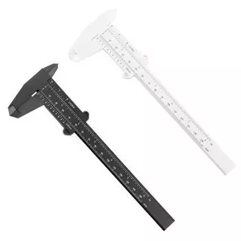 Vernier Caliper with Clear Black Marking 150mm Plumbing Model Making Measure Tool Plastic for Woodworking Metalworking чёрный