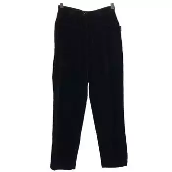 VERSACE made in Italy Velor-like Pants 40 black Women Used
